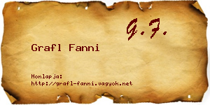 Grafl Fanni névjegykártya